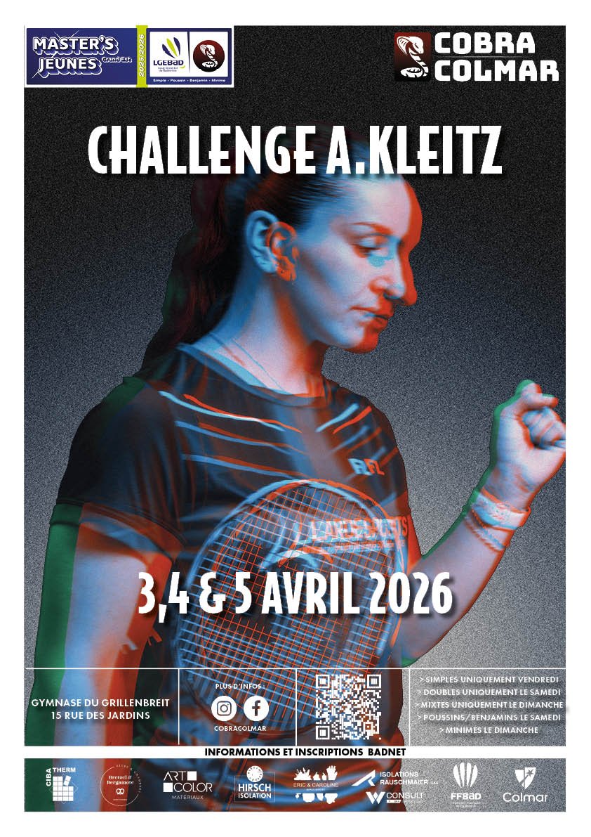 Challenge A.Kleitz #8 – 3 au 5 avril 2026